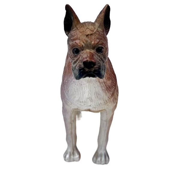 Vintage Collectible Boxer Dog Figurine Plastic 3.5" H x 5.25" L Model B2 Classic - Picture 5 of 13